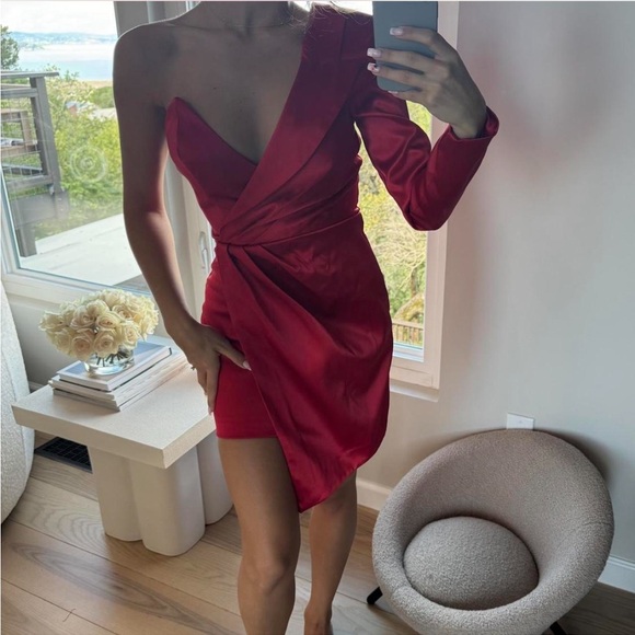 NBD one shoulder suit mini dress - Picture 3 of 7